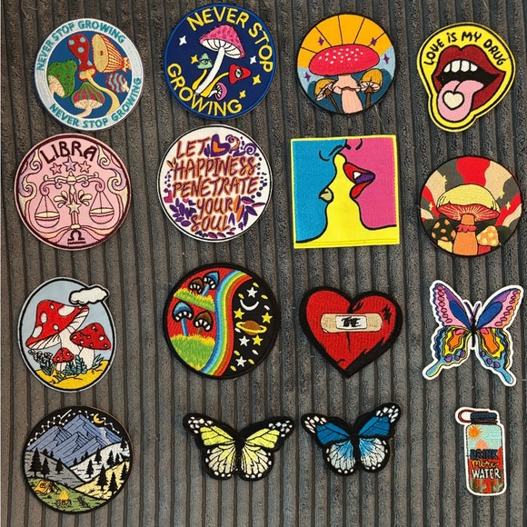 Embroidered patches bundle 🍄✨ - Picture 1 of 1